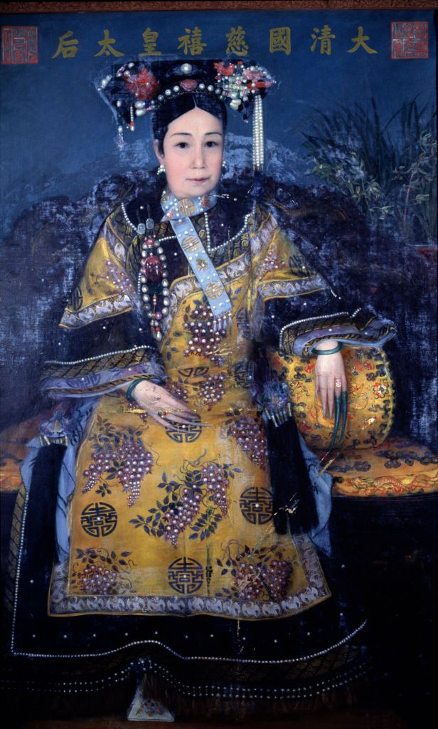 图片[1]-Empress Dowager Cixi’s casual clothes screen-China Archive